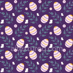 seamless Seamless 3D PBR Texture with Pastel Easter Eggs and Floral Motifs texture 8k free download PBR