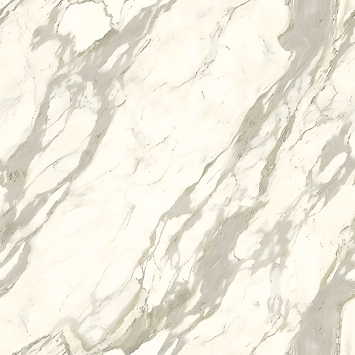 Classic White Marble with Platinum Veins seamless PBR texture preview