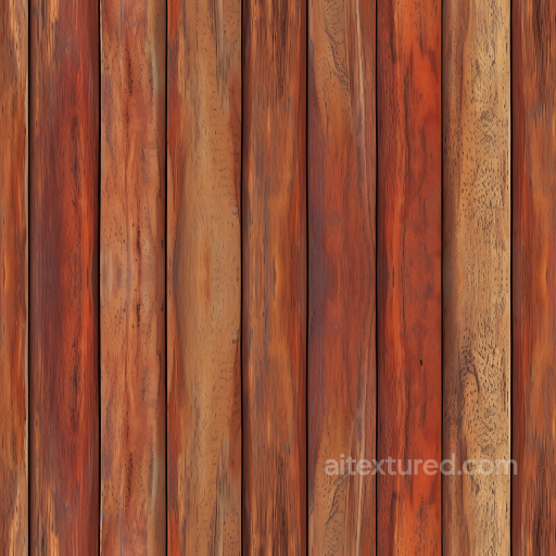 Rustic Redwood Wood PBR Texture with Natural Grain and Warm Tones seamless Wood PBR texture