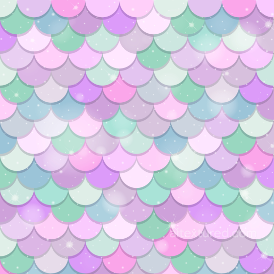 Pastel Colored Mermaid Scale Pattern Seamless Texture with Sparkling Highlights Mermaid Scale texture preview