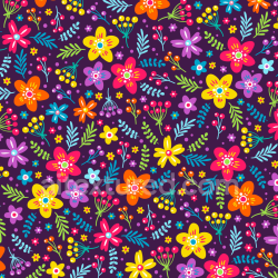 seamless Seamless 3D PBR texture of colorful embroidered floral fabric with bright blossoms texture 8k free download PBR