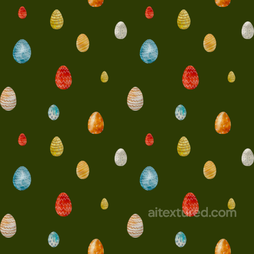 All Christmas Digital paper Texture of Hand-Painted Colorful Easter Eggs on Olive Green B… seamless All Christmas Digital paper PBR texture