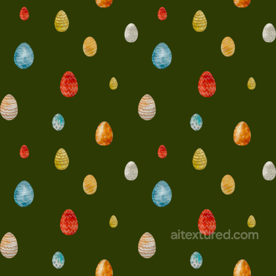 All Christmas Digital paper Texture of Hand-Painted Colorful Easter Eggs on Olive Green B… All Christmas Digital paper texture preview