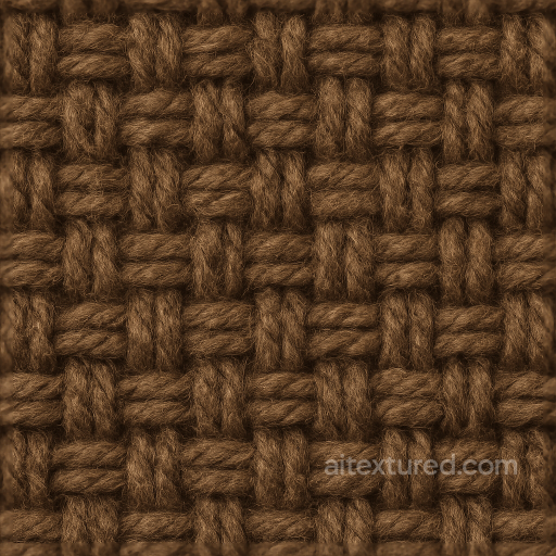 Wool Basket Weave Wool Fabric Coarse Wool Fibers seamless Wool PBR texture