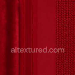 seamless Seamless 8k PBR 3d Texture of Plush Velvet Holiday Fabric with Rich Red Tone texture 8k free download PBR