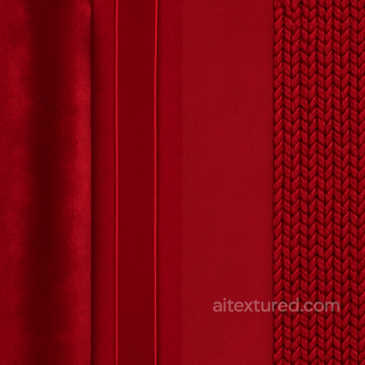 Seamless 8K PBR 3D Texture of Plush Velvet Holiday Fabric with Rich Red Tone seamless Merry christmas PBR texture