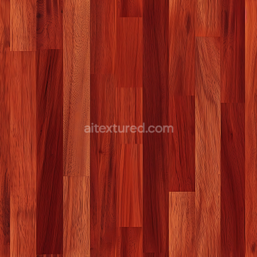 Seamless 3D Redwood Wood PBR Texture Featuring Natural Grain and Varied Planks