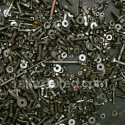 seamless High-Resolution PBR Metal Texture Featuring Rusty Bolts, Nuts, and Washers texture 8k free download PBR