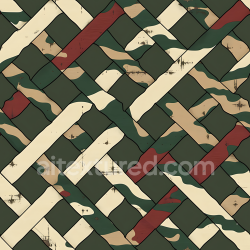 seamless Seamless 3D stylized woodland camouflage PBR fabric texture with interwoven pattern texture 8k free download PBR