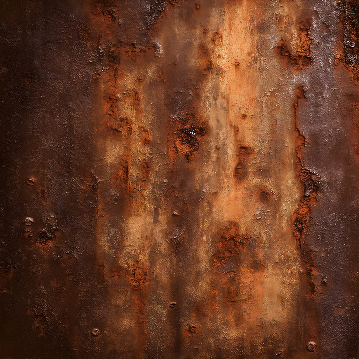 Rusty Metal with Cracked, Pitted, and Corroded Surface seamless PBR texture preview