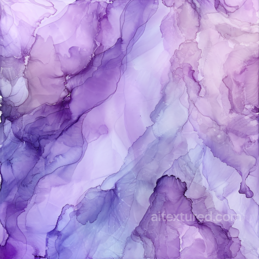 Alcohol Ink PBR Texture Featuring Purple and Violet Fluid Waves seamless Alcohol ink PBR texture