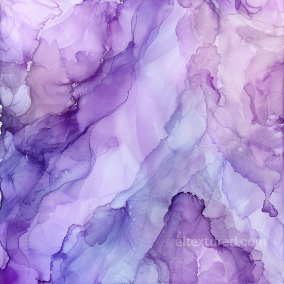 Alcohol Ink PBR Texture Featuring Purple and Violet Fluid Waves Alcohol ink texture preview
