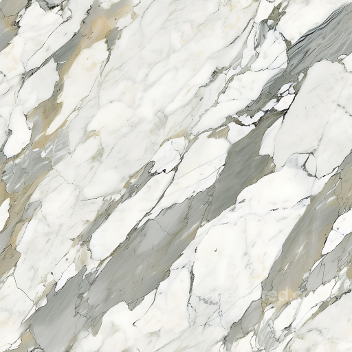 Bianco Lasa Natural White Marble Texture with Polished Surface and Subtle Veining seamless Marble PBR texture