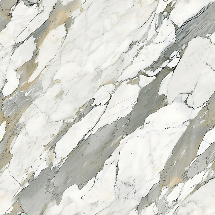 Bianco Lasa Natural White Marble with Polished Surface and Subtle Veini… seamless PBR texture preview