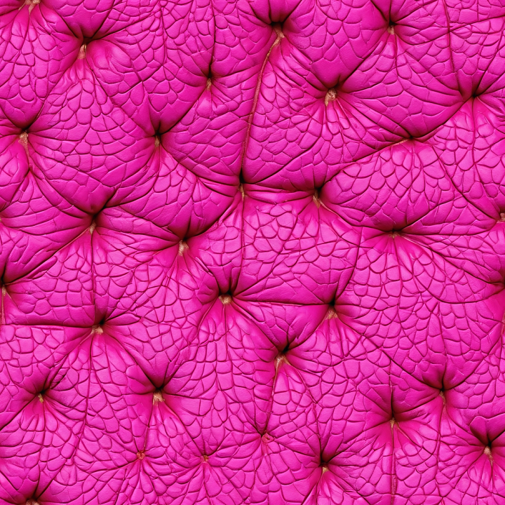 Tufted Cracked Pink Leather With Deep Wrinkles seamless PBR texture preview