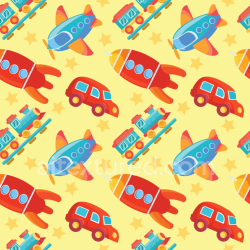 seamless Seamless 3D PBR Texture with Colorful Baby Toys Pattern on Yellow Background texture 8k free download PBR