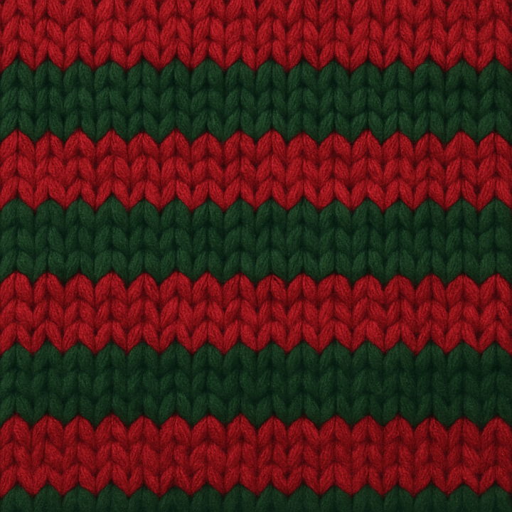 of Cozy Knit Fabric Warm Wool Holiday Surface seamless PBR texture preview