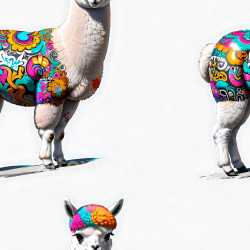 seamless Seamless 3D PBR Texture Featuring Bright Multicolor Graffiti on White Surface texture 8k free download PBR