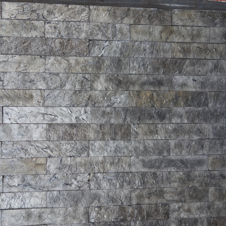 Realistic Stone Wall with Natural Color Variation seamless PBR texture preview