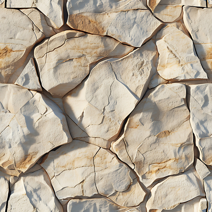 Stone of Weathered Sandstone Rock Ground with Natural Cracks seamless PBR texture preview