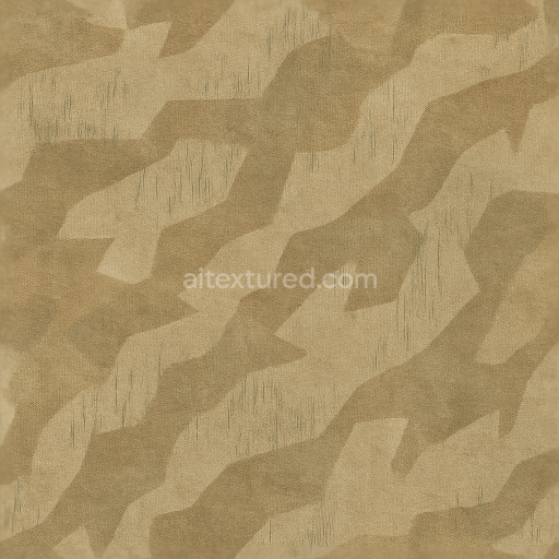 Seamless 3D Texture PBR 8K Desert Sand Splinter Camo Canvas Fabric