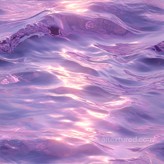 Water Texture with Stylized Purple Ocean Waves and Glossy Highlights Water texture preview