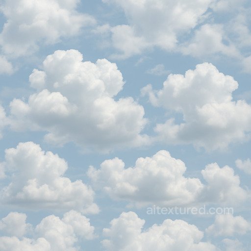Photorealistic Cloud Seamless Texture seamless Clouds PBR texture