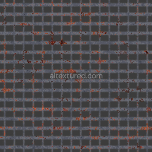 Metal Walkway Seamless Pbr Texture Tileable Gritty Rusty Industrial Surface