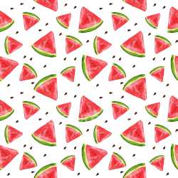 Pattern Bundle - Seamless Watermelon Slice 3D Pattern PBR Texture with Hand-Painted Watercolor Style texture preview