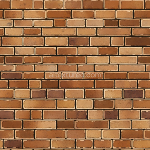 Seamless 3D Cracked & Holes PBR Texture of Chipped Brown Brick Wall