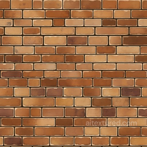 Cracked & Holes PBR Texture of Chipped Brown Brick Wall seamless Brick PBR texture