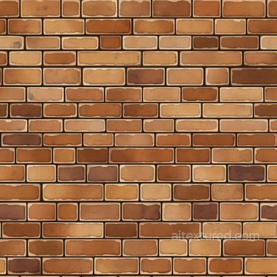 Cracked & Holes PBR Texture of Chipped Brown Brick Wall Brick texture preview