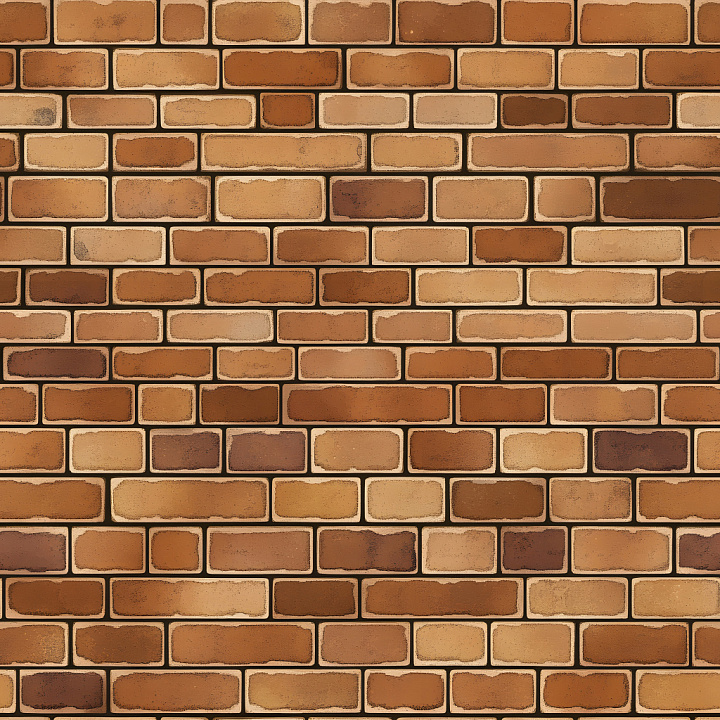 Cracked & Holes of Chipped Brown Brick Wall seamless PBR texture preview