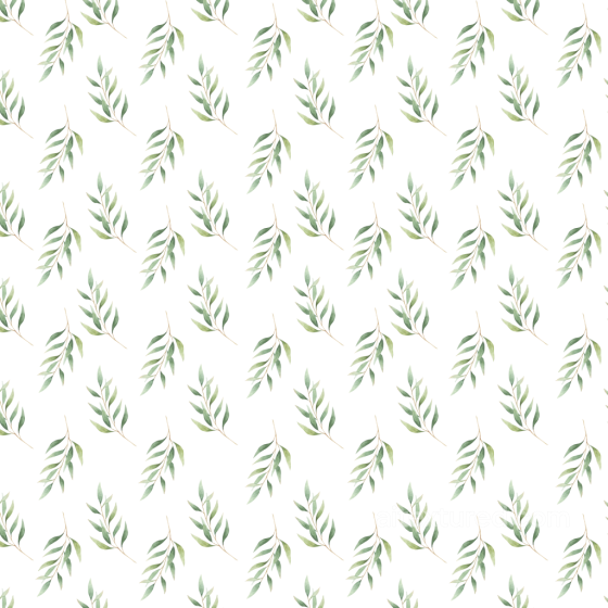 Watercolor Greenery Leaves on White Background Seamless Texture watercolor greenery texture preview