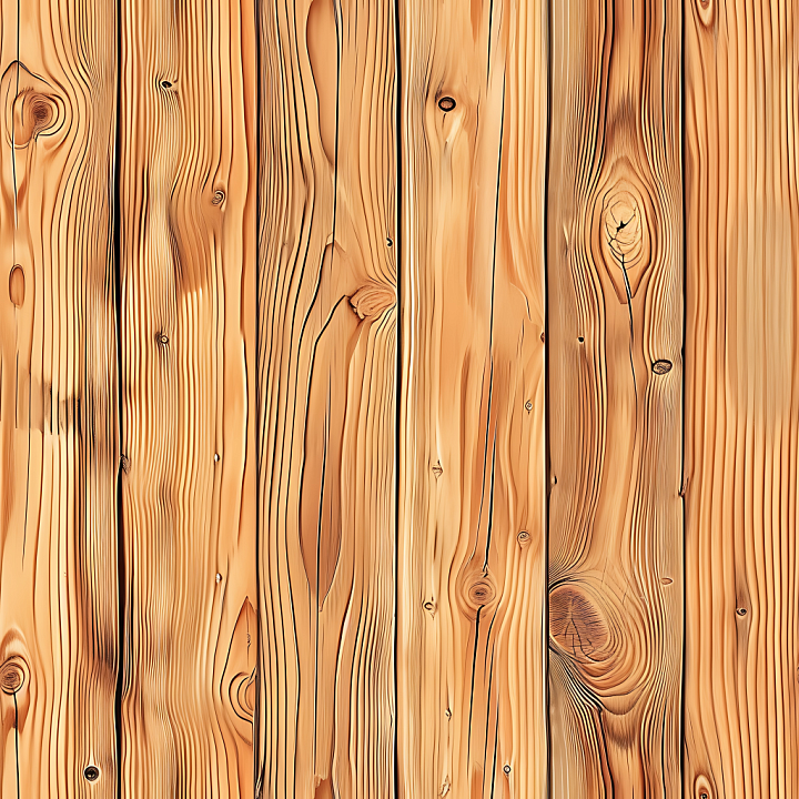 Knotty Pine Wood Planks with Detailed Grain seamless PBR texture preview