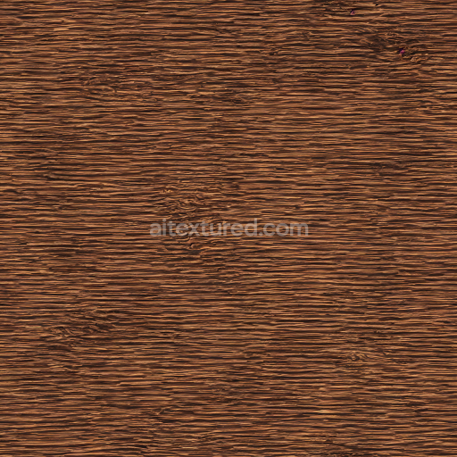 Seamless 3D PBR Texture of Rough Mahogany Wood with Dense Horizontal Grain