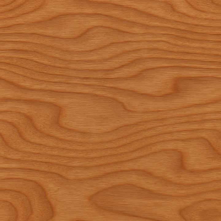 Elm Wood With Wavy Grain And Matte Finish seamless PBR texture preview