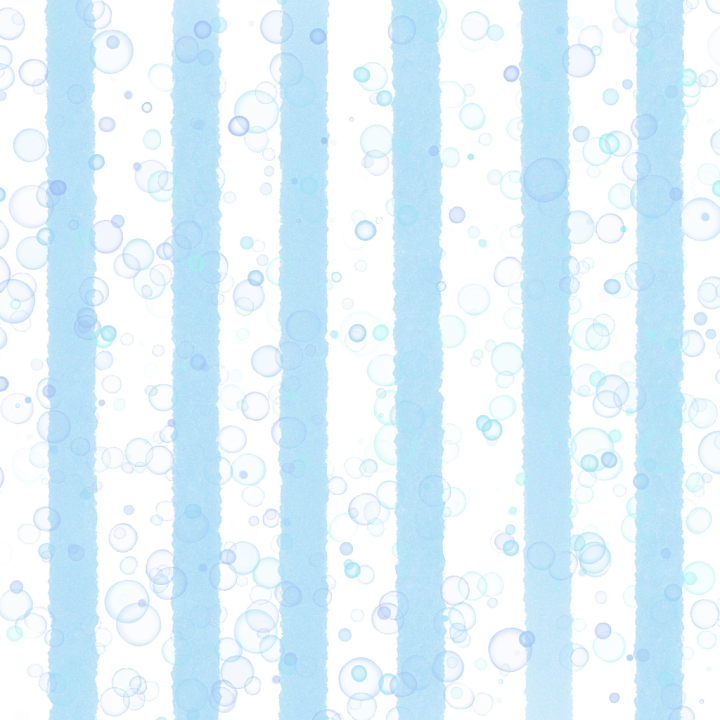 Soft Blue Watercolor Stripes with Translucent Bubbles seamless PBR texture preview