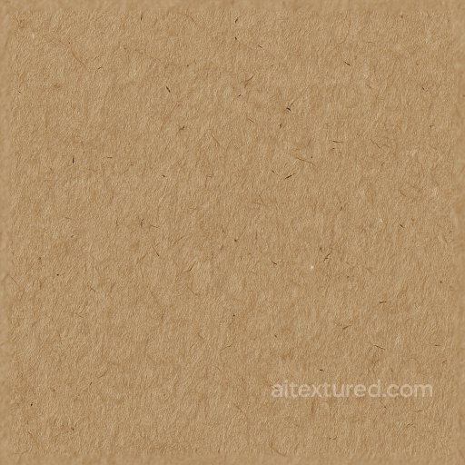 Showing Cardboard Rough Finish With Fiber Strands And Surface Grain seamless Cardboard PBR texture