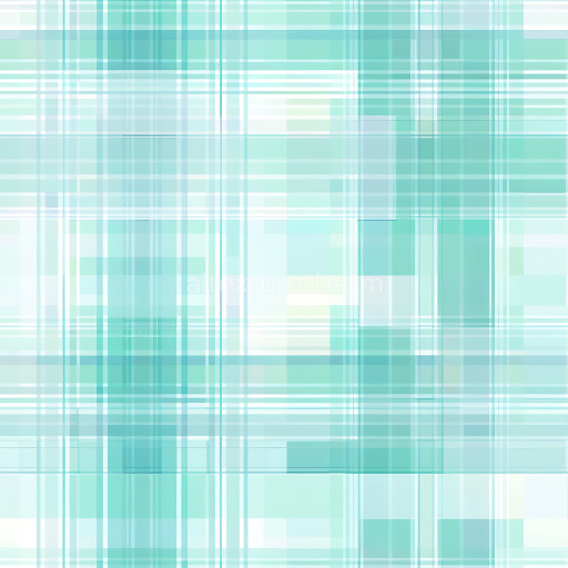 Seamless 3D PBR Texture of Light Blue and White Soft Plaid Pattern