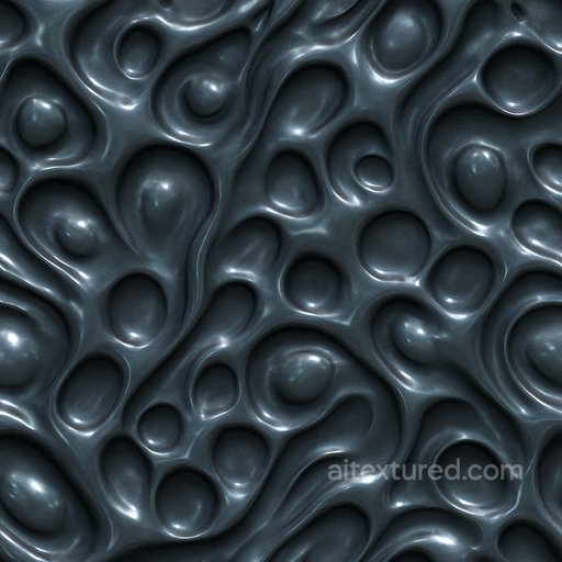 Polished Alien Surface Seamless Texture seamless Sci-fi PBR texture