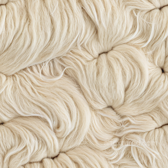 Fluffy Tufted Cream Leather Texture with Soft Fur Detail Leather texture preview