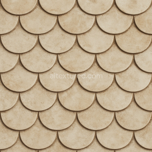 Fish Scale Tiles Scalloped