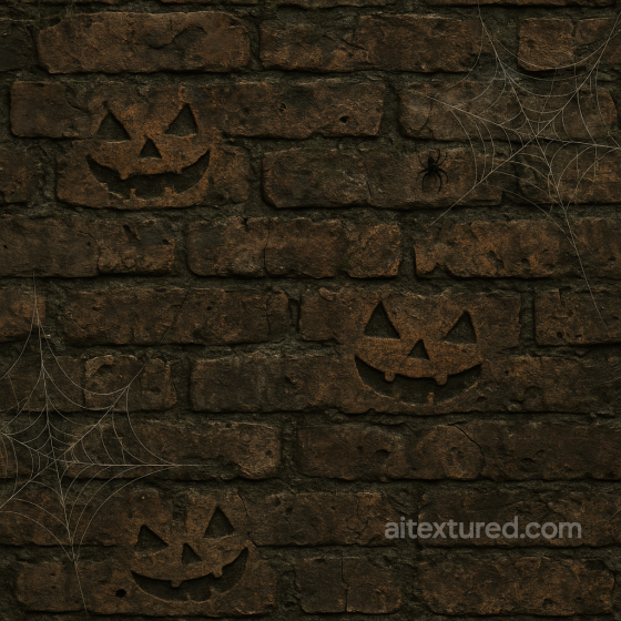 Seamless Brick PBR Texture - Halloween Old Grimy Brick Wall Surface Brick texture preview