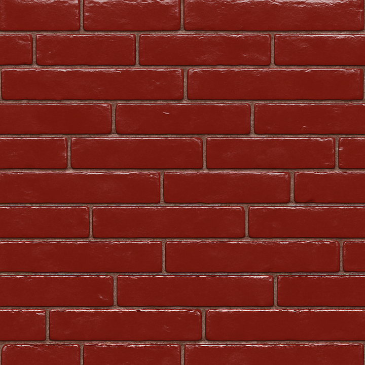 Polished Painted Brick seamless PBR texture preview