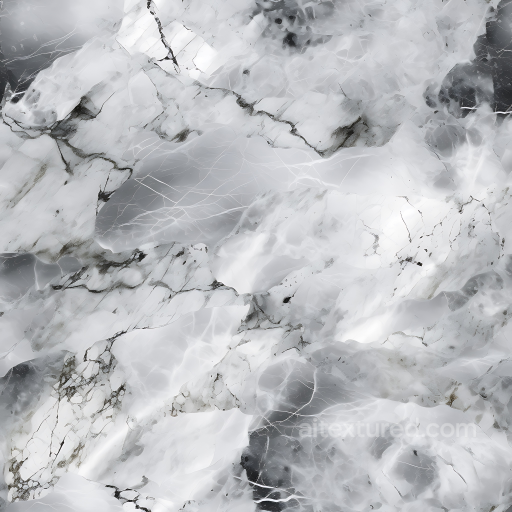 Gray Marble PBR Texture Featuring Silver and Black Veins seamless Marble PBR texture