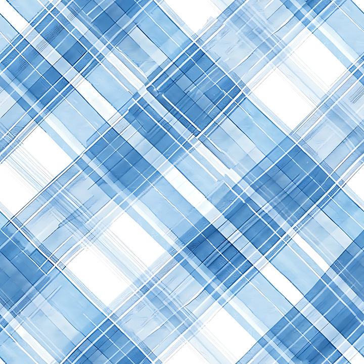 Soft Blue Plaid Fabric Pattern seamless PBR texture preview