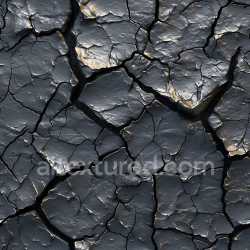 seamless Seamless 3D Cracked Black Dried Mud PBR Texture with Deep Fissures texture 8k free download PBR