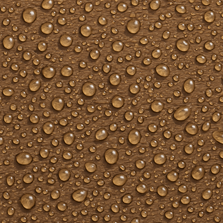 Rain Soaked Wood Surface With Droplets seamless PBR texture preview