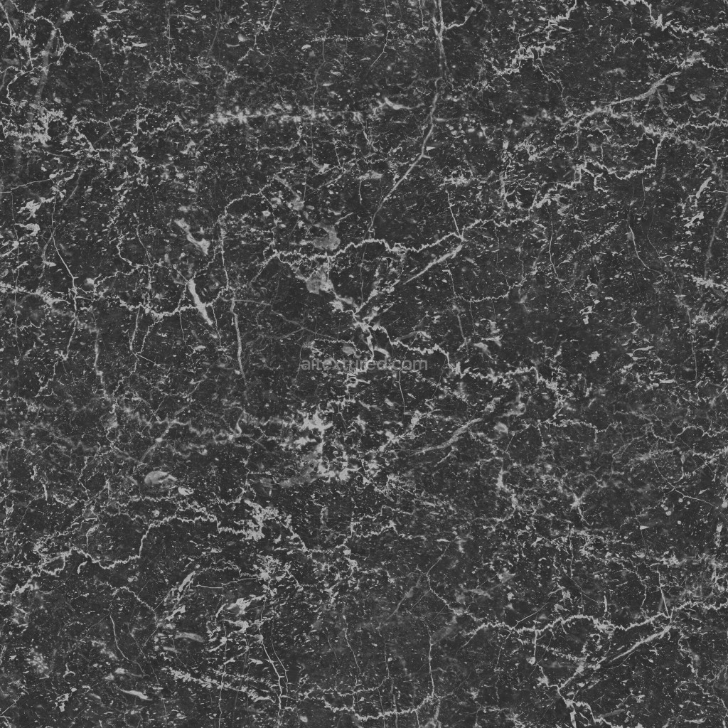 Seamless black marble PBR texture with detailed veining